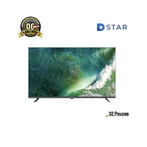 Smart TV D-STAR affichant une interface multimédia connectée