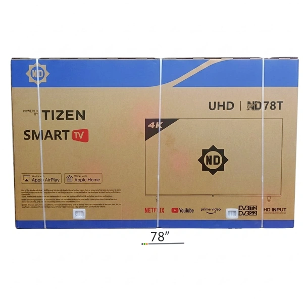 Smart TV ND LED vue de face avec écran Full HD et design élégant à bordures fines