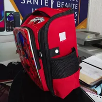 Cartable Lady Bug maternelle rouge et noir pour fille