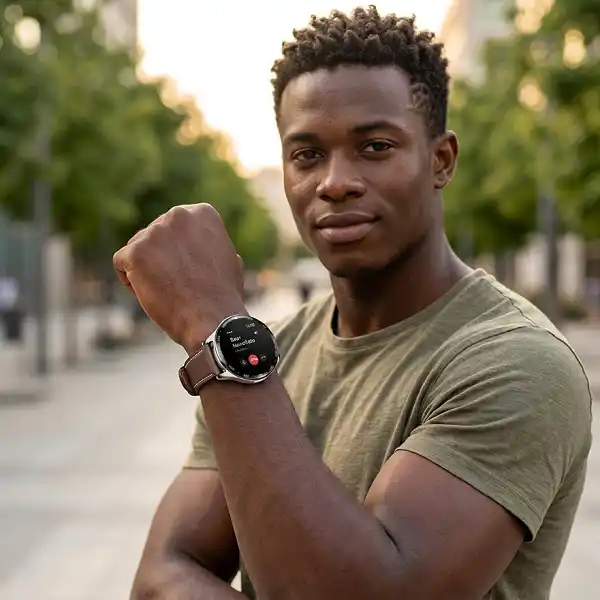 Bracelet en cuir de la montre connectée Haino Teko ST-7