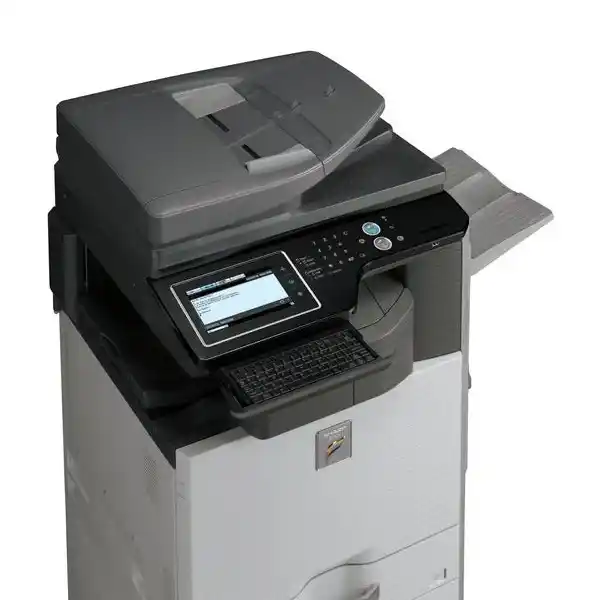 Photocopieur Sharp MX-2614N installé dans un bureau professionnel