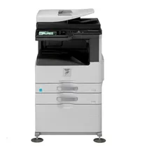 Vue avant de l'imprimante Sharp MX-M354 avec écran tactile couleur