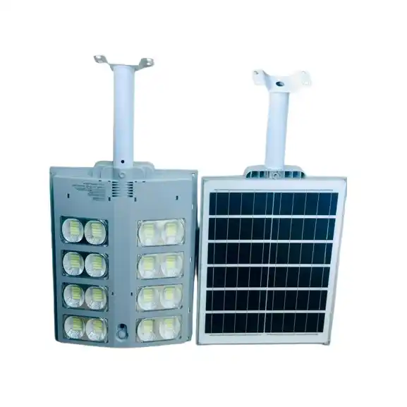 Lampadaire solaire LED ABS étanche IP65/IP67 pour extérieur.