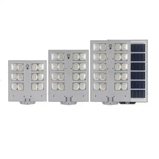 Éclairage autonome Solar Light installé dans un parking.