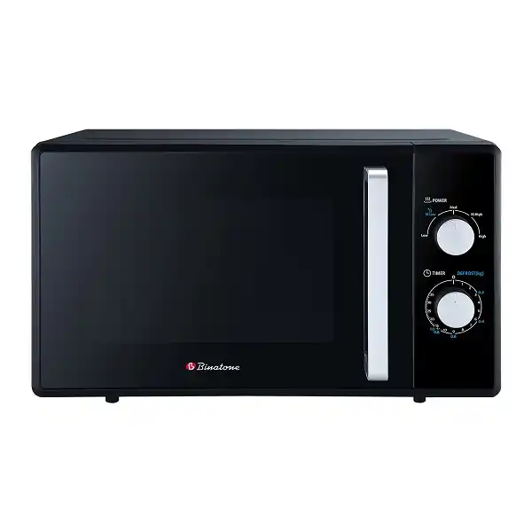Micro-onde Binatone MWO-2520 25L noir vue de face.