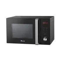 Micro-ondes Grill DELTA DL-MWO-2325GM noir 23 litres avec panneau numérique.