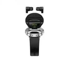 Montre Haino Teko ST-7 ouverte révélant les écouteurs sans fil