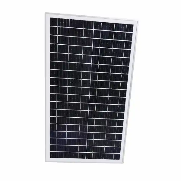 Vue avant du module photovoltaïque JZ 30W pour recharge de batterie 12V.