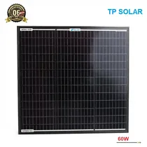 Panneau solaire monocristallin TP Solar 60W haute efficacité.