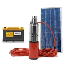 Pompe solaire 24V en acier inoxydable compatible panneau solaire 300W.