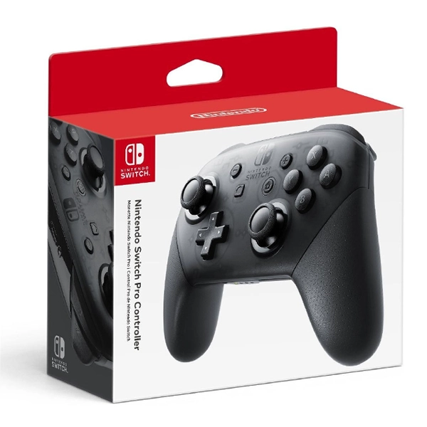 Emballage d'origine de la manette Switch Pro Controller prêt pour la livraison à Douala et Yaoundé.