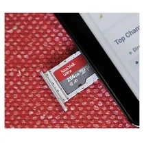 Carte Mémoire SanDisk microSDXC 256 Go haute vitesse.