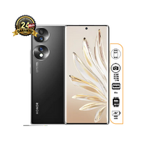 Smartphone Honor 70 256Go noir brillant de face et de dos au Cameroun