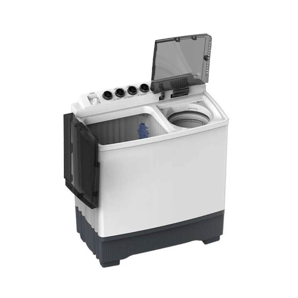 Boutons de contrôle rotatifs du lave-linge semi-auto Hisense disponible à Douala