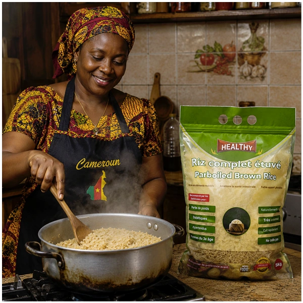 Riz complet Africa Nature 5kg riche en fibres disponible au Cameroun