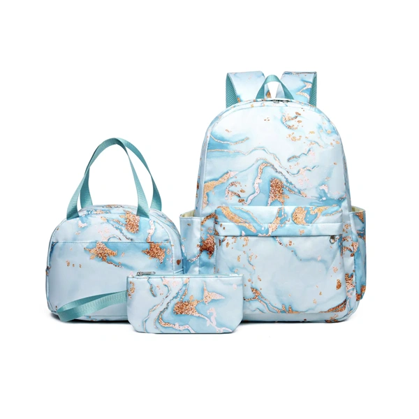 Sac à dos étudiant avec trousse assortie