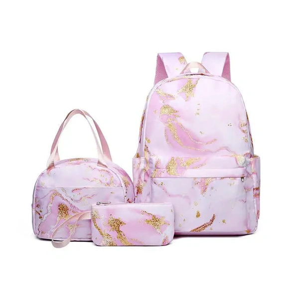 Ensemble sac à dos scolaire 3 pièces moderne