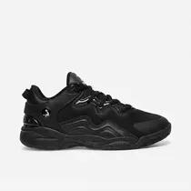 Vue de profil de la chaussure SHAQ noir pointure 37,5 pour homme et femme.