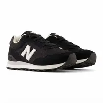 Baskets New Balance blanche et noir pointure 36 vue de profil.