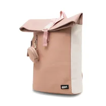 Profil du sac à dos Sprandi montrant les bretelles rembourrées et les poches.