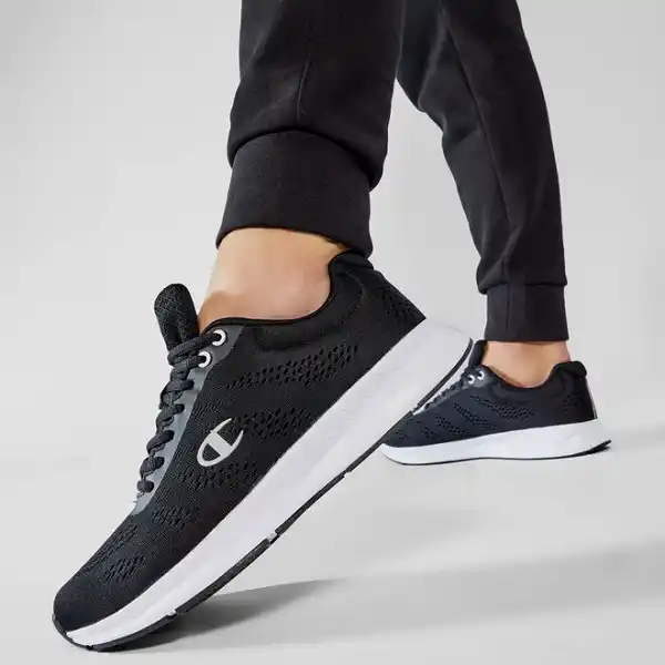 Baskets Champion Jaunt Legacy noires avec logo blanc
