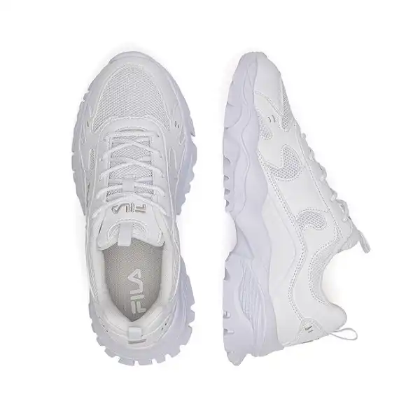 Baskets FILA Electric Flow femme vue de profil blanc