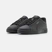 Baskets Puma Smash V2 L en cuir noir pointure 42 vue de profil