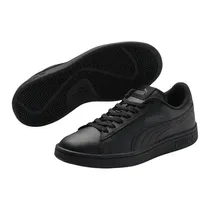 Puma Smash V2 L Triple Black en cuir noir pour homme pointure 42