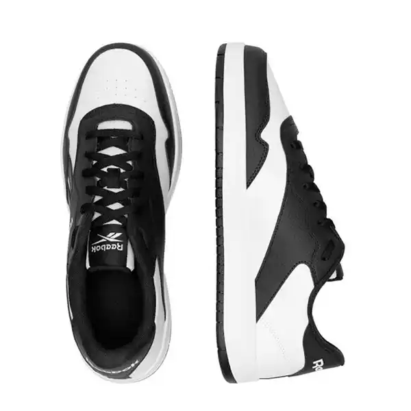 Baskets Reebok BB 1000 noir et blanc pointure 39 vue de profil