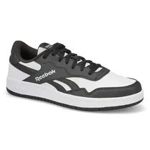 Baskets Reebok BB 1000 en cuir blanc et noir