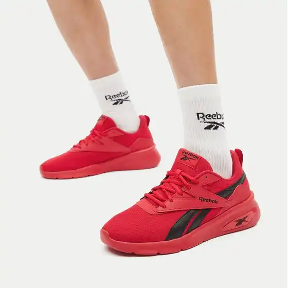 Baskets sport Reebok Rider V rouges et noires pour homme