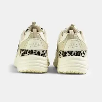 Baskets chunky FILA beige avec semelle épaisse ondulée
