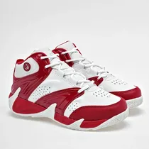 Baskets Shaq Devastator rouges et blanches pointure 39 vue de profil