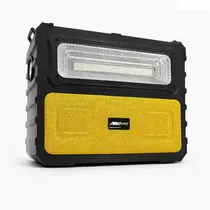 Enceinte Bluetooth portable MeWe avec radio FM et recharge solaire.