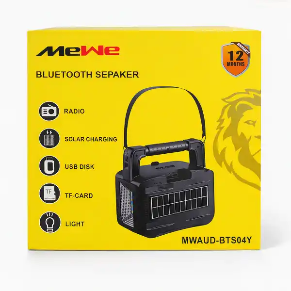 Contenu de la boîte du haut-parleur Bluetooth MeWe MWAUD-BTS04Y.