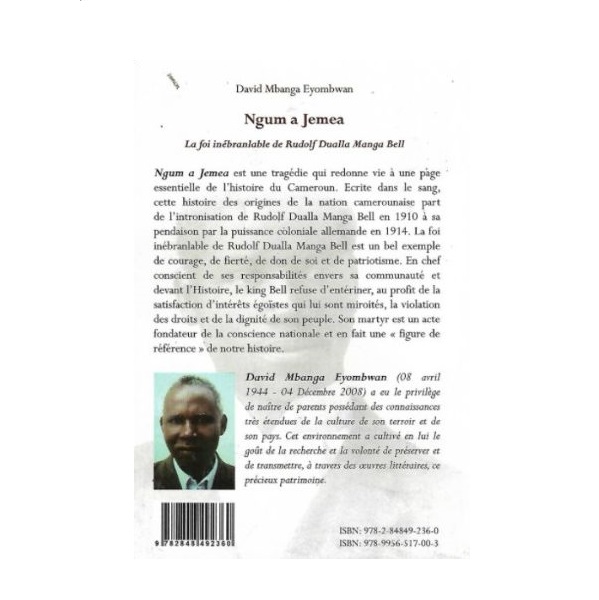 Couverture du livre Ngum a Jemea David Mbanga Eyombwan