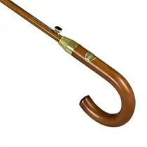 Parapluie noir VIRSUS G529B avec poignée incurvée