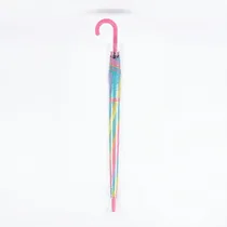 Parapluie enfant coloré rose bleu vert jaune pastel