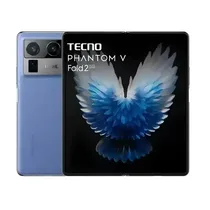 Tecno Phantom V Fold2 512 Go 12 Go RAM bleu vue de face