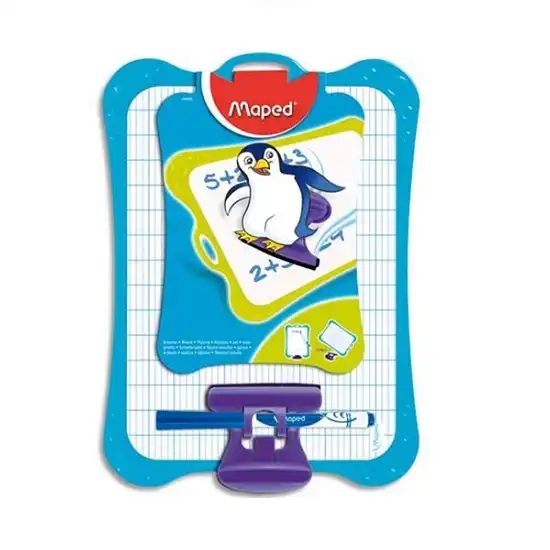 Ardoise blanche Maped Classic double face effaçable à sec pour écolier