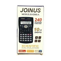 Calculatrice scientifique Joinus JS-82MS-A écran 2 lignes vue de face