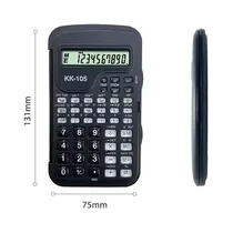 Calculatrice Kenko KK-105 compacte avec clapet de protection rigide rabattable.