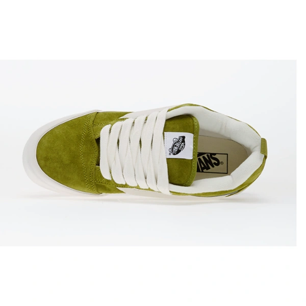 Sneakers Vans vert olive avec semelle blanche