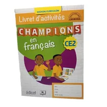 Couverture principale du Livret d'Activités Champions en Français CE2 EDICEF