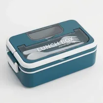 Vue de face de la Gamelle Lunch Box fermée et sécurisée