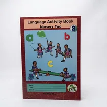 Couverture du manuel scolaire Language Activity Book Nursery 2 Atemec au Cameroun.