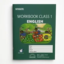 Couverture du manuel Workbook of English Class 1 par NMI Education au Cameroun.