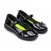 Chaussures Babies Fille Noir Verni