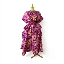 Robe à Volants Violette Femme